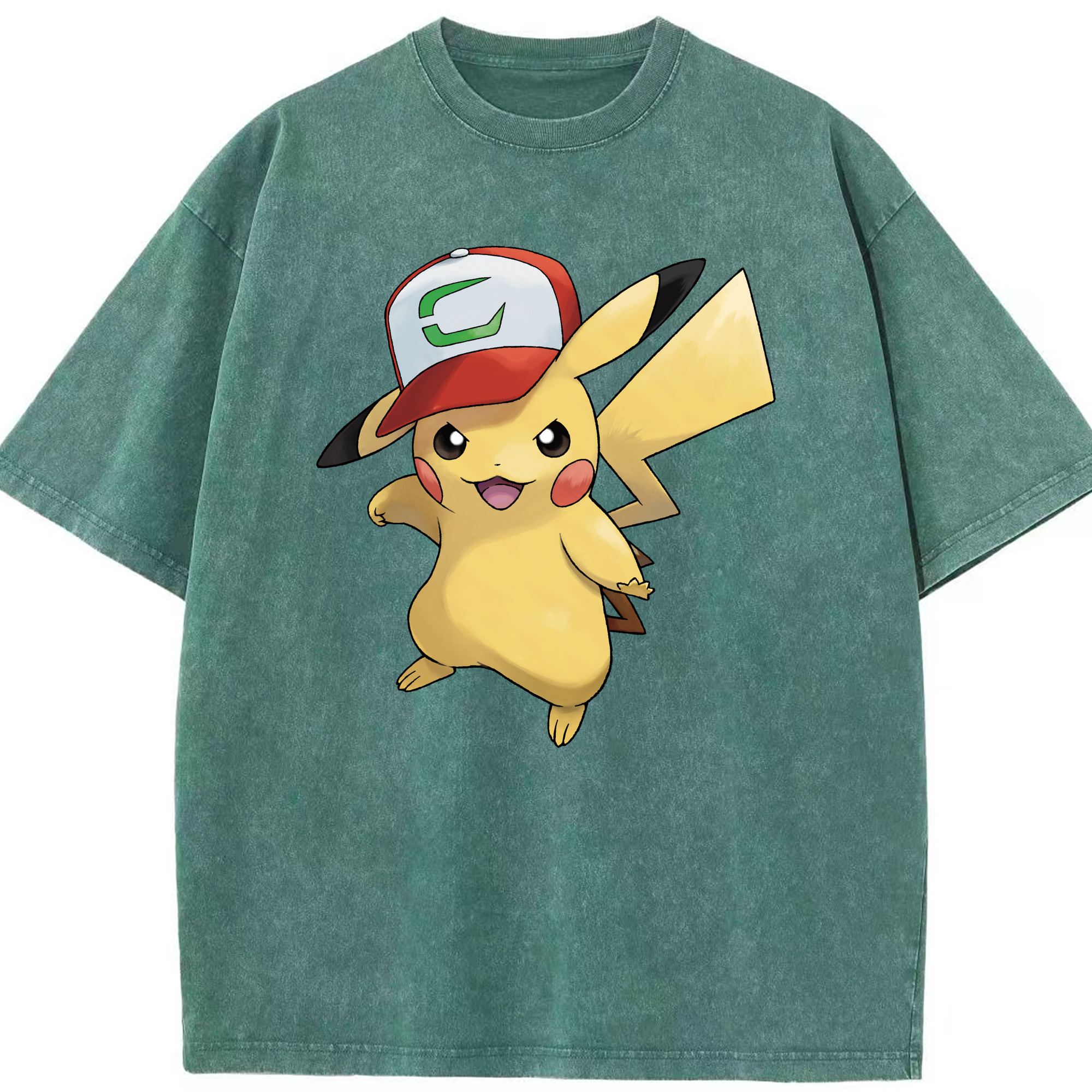 （画像用） ポケットモンスター Pokémon 綿100% ヴィンテージ風 半袖Tシャツ（フロントプリント）